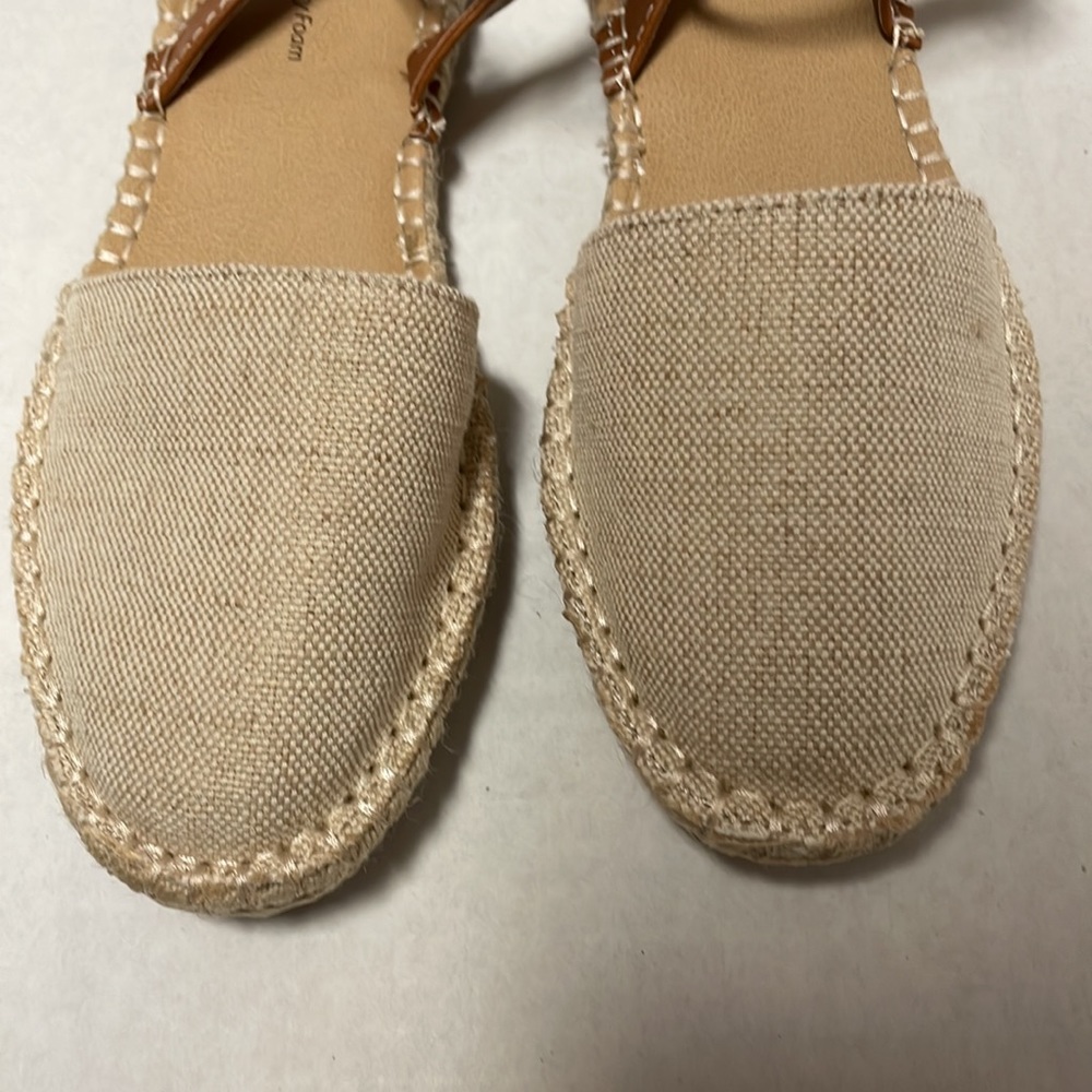 Time And Tru Memory Foam Beige Espadrilles - image 6